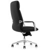 Kendall by goSIT Executive Leather Conference Chair w Aluminum Base, Black