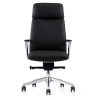 Kendall by goSIT Executive Leather Conference Chair w Aluminum Base, Black