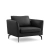 Shelby by goSIT Executive Leather Lounge Chair, Black
