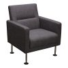 Celeste by goSIT Modern Fabric Reception Chair, Smart Gray