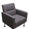 Celeste by goSIT Modern Fabric Reception Chair, Smart Gray