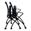 Haworth X640 Used Mobile Mesh Nesting Chair, Black