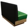 Rainier Furniture Used Vinyl Bench, Green and Gray