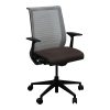 Steelcase Think Used Cream Mesh Back Conference Chair, Brown Pattern Seat
