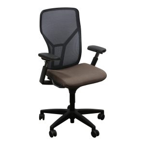Allsteel Acuity Used Gray Mesh Back Task Chair, Taupe
