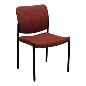 Allsteel Tolleson Used Armless Stack Chair, Orange Red