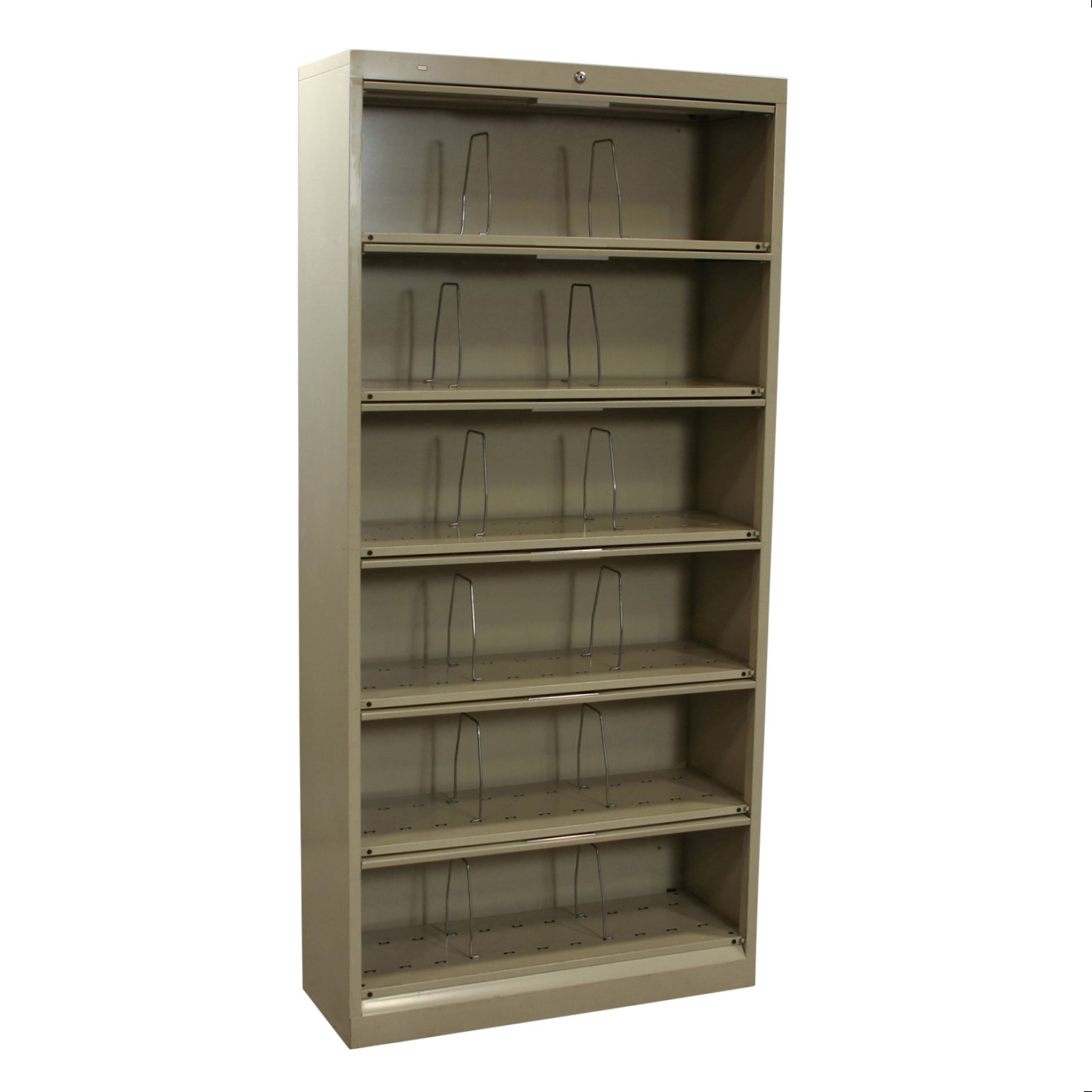 HON 6 Flip Drawer Used 36 Inch Open Shelf Lateral File, Putty