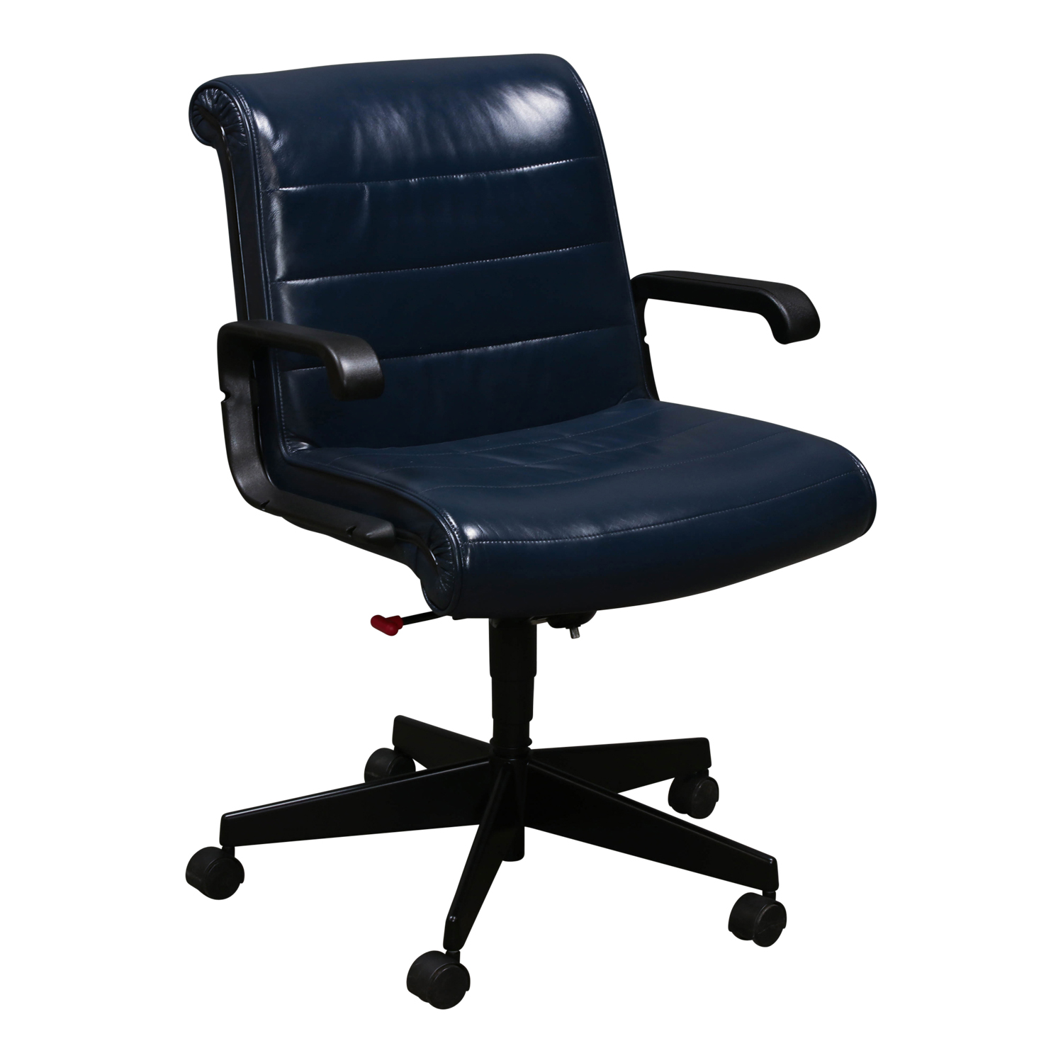 Knoll Sapper Executive Used Leather Chair, Blue National Office