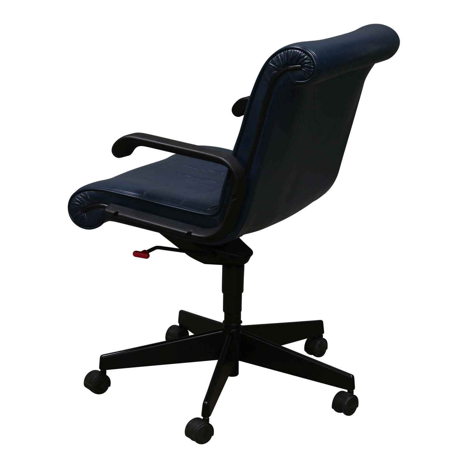 Knoll Sapper Executive Used Leather Chair, Blue National Office