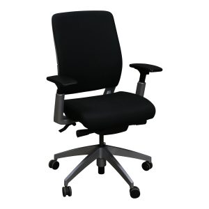 SitOnIt Amplify Used Task Chair w Platinum Frame, Black