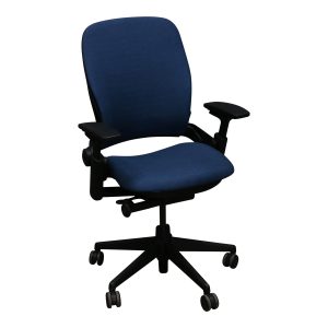 Steelcase Leap V2 Used Task Chair, Blue Night