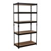 Used 18x36x72 In Metal Shelving, Black