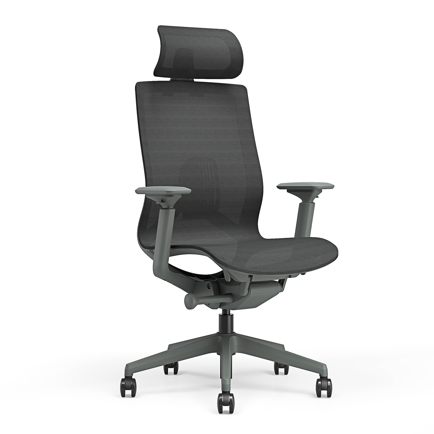 Avery by goSIT Mesh Task Chair w Headrest, Dark Gray