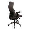 Global Used High Back Ergonomic Task Chair, Gray PU Leather