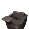 Global Used PU Leather Right Tablet Chair, Gray