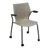 Knoll Used MultiGeneration Stack Chair, Off-White and Gray