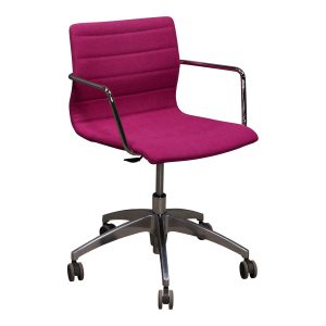 Modern Used Mid Back Chair, Pink