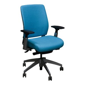 SitOnIt Amplify Used Task Chair w Platinum Frame, Splash Blue