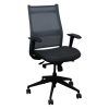 SitOnIt Wit High Back Used Gray Mesh Task Chair, Gray Seat