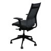 SitOnIt Wit High Back Used Gray Mesh Task Chair, Gray Seat