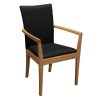 Kimball Acapella Used Maple Wood Side Chair, Black Pattern