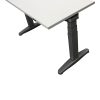 Steelcase Used 23x48 In Electric Sit Stand Desk, White