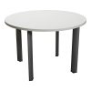 Used 42 In Round Laminate Cafe Table, White