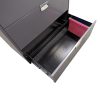 Steelcase 4 Drawer Used Lateral File, Pewter