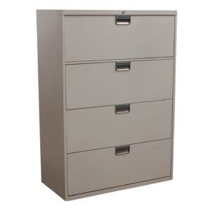 Steelcase 4-Drawer Used Lateral File, Light Putty