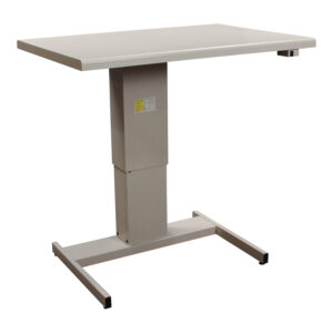 Steelcase Used 28x40 In Electric Sit Stand Desk, Light Putty