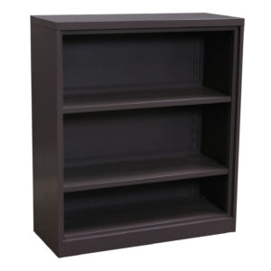 Steelcase Used 42x30 Inch 3 Shelf Bookcase, Gray