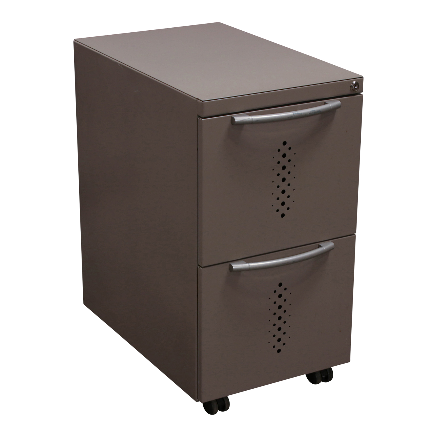 Haworth Used File File Mobile Pedestal, Taupe