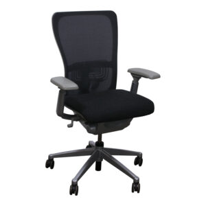 Haworth Zody Classic Used Graphite Mesh Back Task Chair, Dark Gray Seat