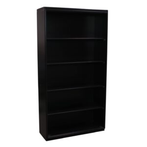 Herman Miller Meridian Used 69 Inch Metal 5 Shelf Bookcase, Black