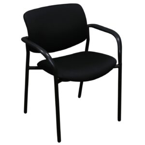 SitOnIt Freelance Used Stack Chair, 3D Mesh Black