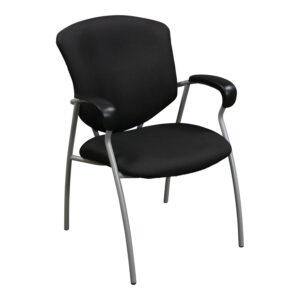 Global Upholstery Used Guest Chair, Black