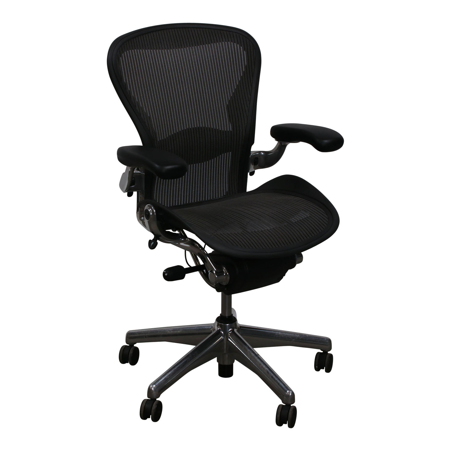 Herman Miller Aeron Used Aluminum Base Full Function Size B Task Chair ...