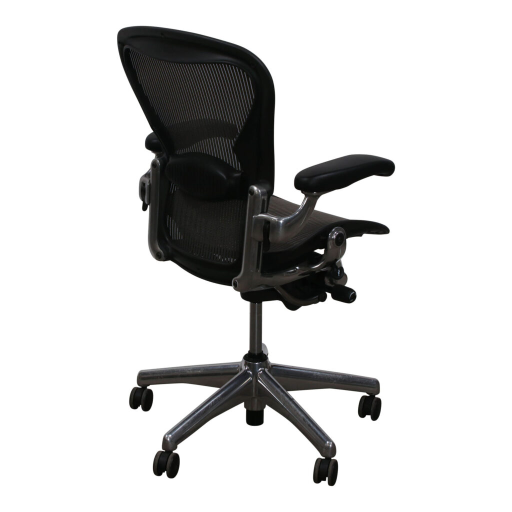 Herman Miller Aeron Used Aluminum Base Full Function Size B Task Chair ...