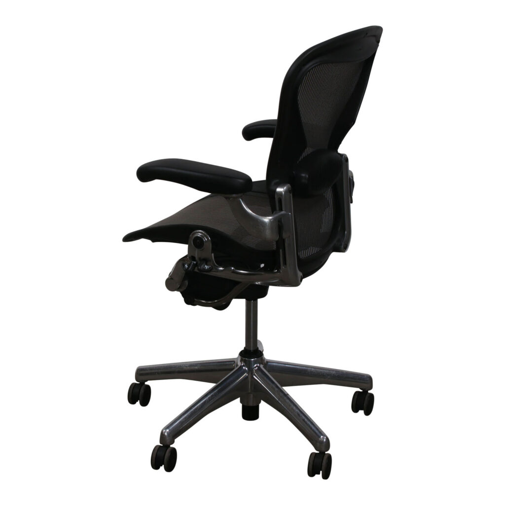 Herman Miller Aeron Used Aluminum Base Full Function Size B Task Chair ...