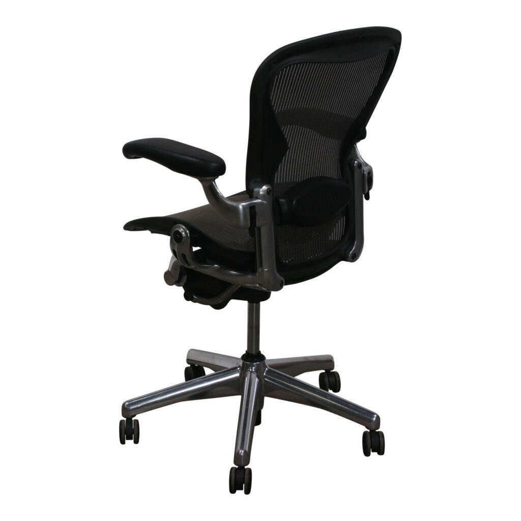 Herman Miller Aeron Used Aluminum Base Size B Task Chair, Lead ...