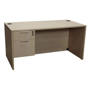 Jersey Factory Clearance 30x60 Single Pedestal Desk, American Maple