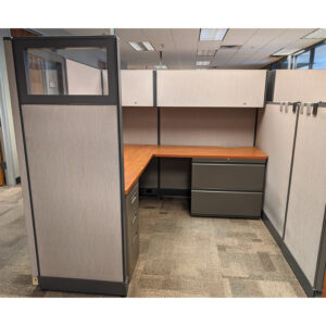 6x6 Haworth UniGroup Used Cubicles, Taupe