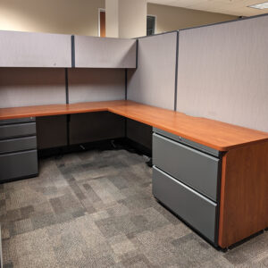 6x8 Haworth UniGroup Used Cubicles, Taupe