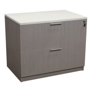Catalina 2 Drawer 36 in Laminate Lateral File, Mishan Cloth and White