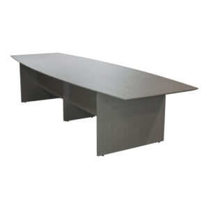 Catalina Laminate 10ft Boat Shaped Conference Table, Mishan Cloth