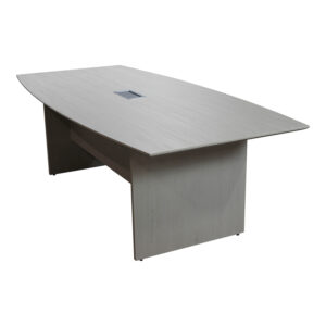Catalina Laminate 6ft Boat Shaped Conference Table w/ Grommet, Mishan Cloth