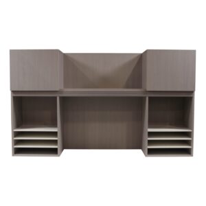Catalina Laminate 72 in Hutch, Mishan Cloth and White