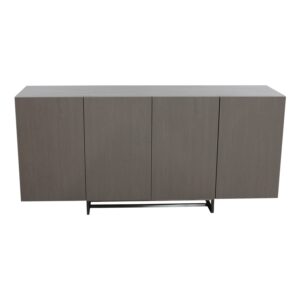 Catalina Melamine Modern Credenza, Mishan Cloth