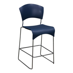 Fixtures Jazz Used Armless Stool, Blue