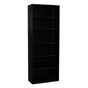 Global Used 6 Shelf 36x79 In Bookcase, Black